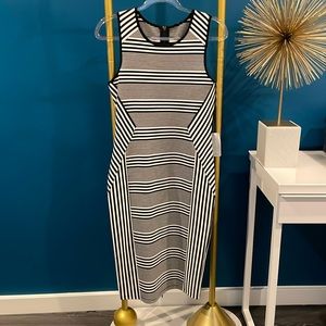 Felicity & Coco Striped Dress NWT Large
